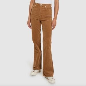 ROLLA'S DUSTERS HIGH RISE SLIM BOOTCUT PANTS SIZE 29 BROWN CORDUROY PANTS EUC